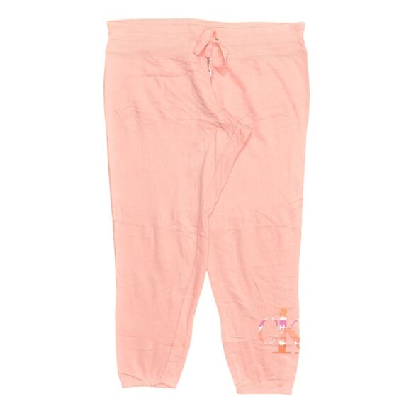 Calvin Klein Pink Jogger Pants 2XL Cotton Blend Drawstring Solid - Picture 1 of 6